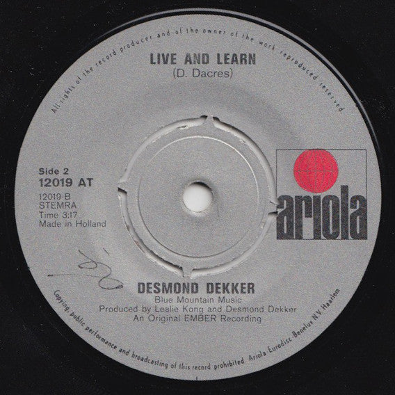 Desmond Dekker - Licking Stick / Live And Learn