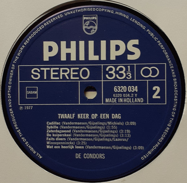 De Condors -Twaalf Keer Op Een Dag
