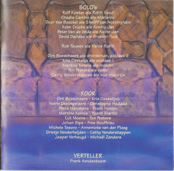 "Robin Hood" De Musical Cast -Robin Hood - De Musical