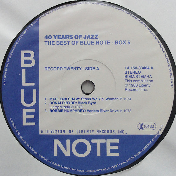 Various - 40 Years Of Jazz - The Best Of Blue Note - Box 5