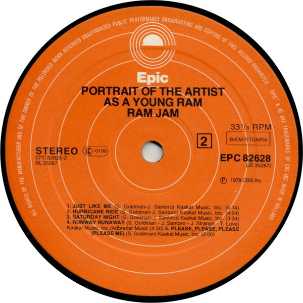 Ram Jam -Portrait Of The Artist As A Young Ram