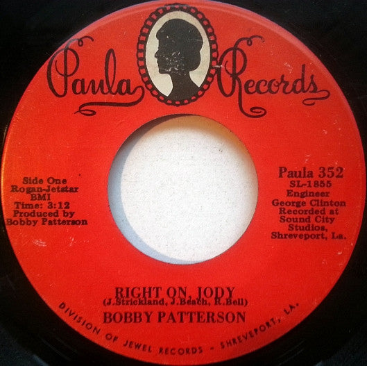 Bobby Patterson -Right On, Jody / If You Took A Survey