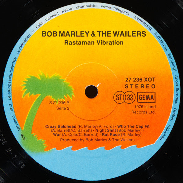 Bob Marley & The Wailers -Rastaman Vibration