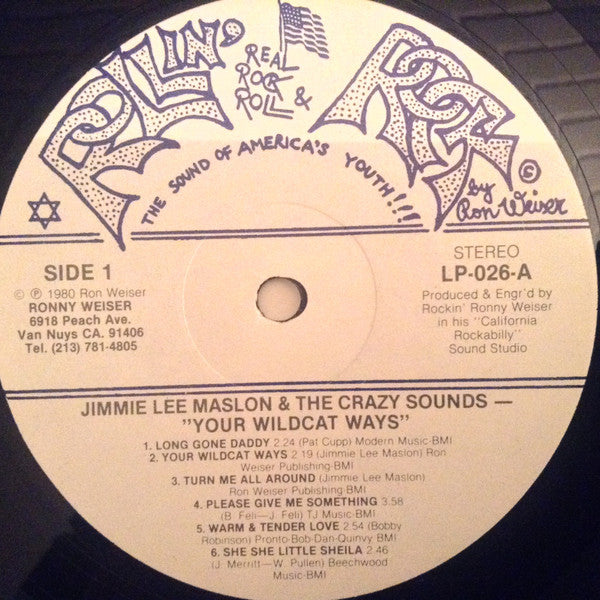 Jimmie Lee Maslon &amp; The Crazy Sounds - Your Wildcat Ways