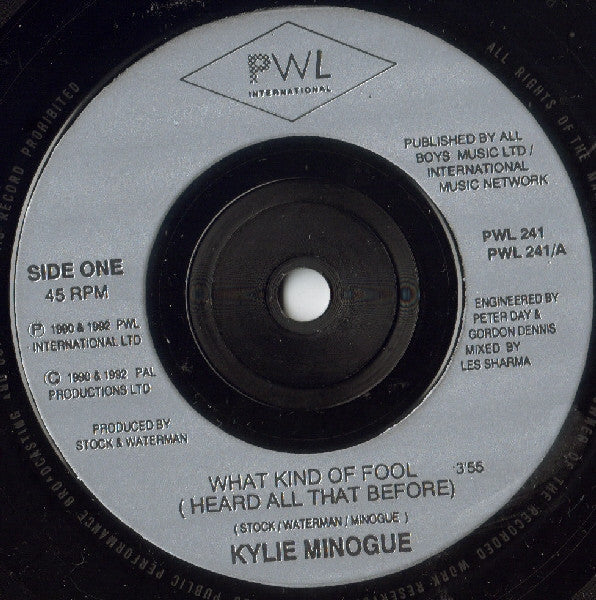 Kylie Minogue -What Kind Of Fool