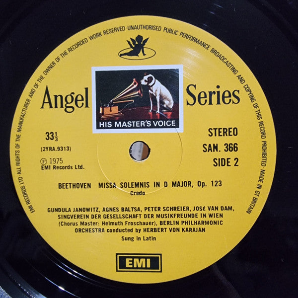 Beethoven*, Von Karajan*, Wiener Singverein, Berliner Philharmoniker - Missa Solemnis