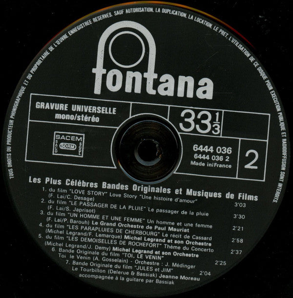 Various -Les Plus Célèbres Bandes Originales Et Musiques De Films