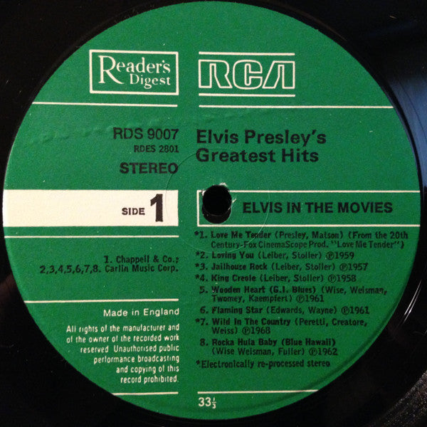 Elvis Presley -Elvis Presley's Greatest Hits