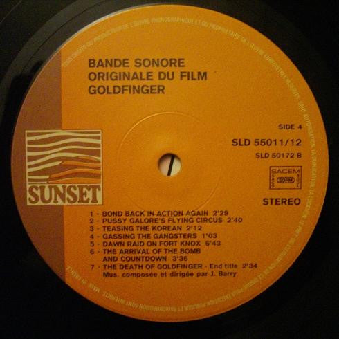 John Barry -James Bond 007 Bons Baisers De Russie, Goldfinger... (Bandes Sonores Originales)