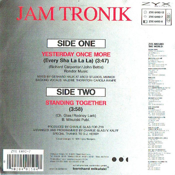 Jam Tronik -Yesterday Once More (Every Sha La La La)