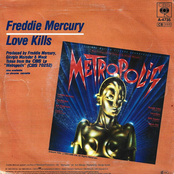 Freddie Mercury -Love Kills