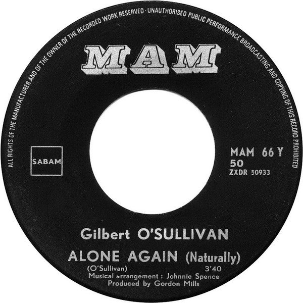 Gilbert O'Sullivan -Alone Again (Naturally)
