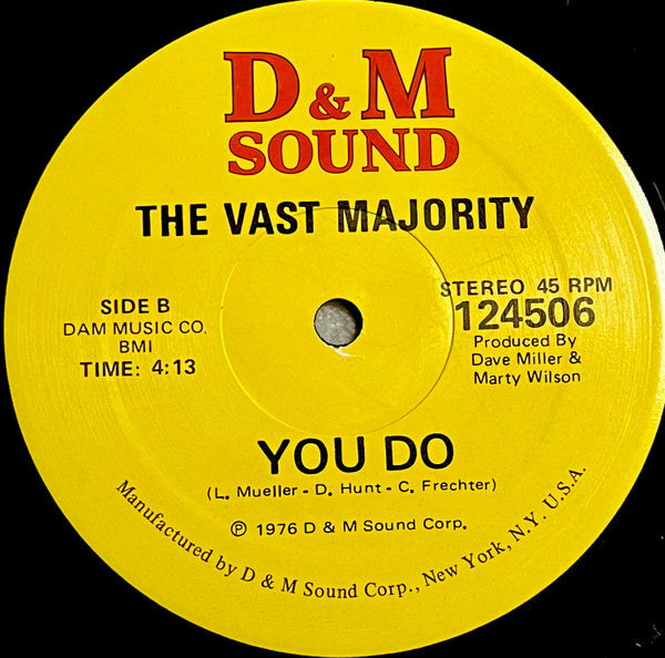 The Vast Majority -Come On Over / You Do