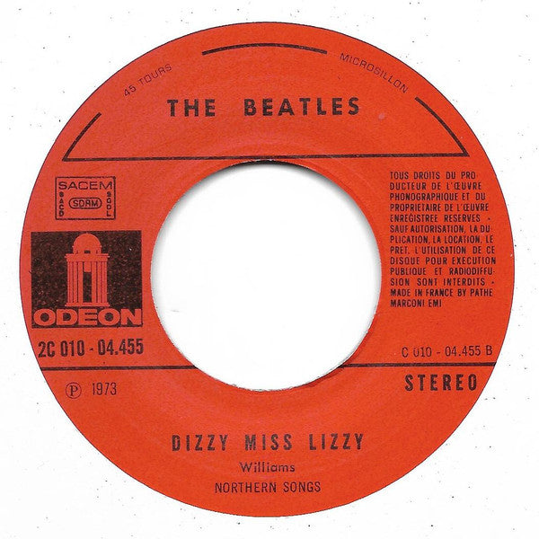 The Beatles -I Need You / Dizzy Miss Lizzy