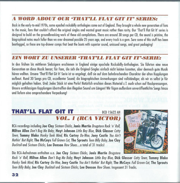 Various - That's What Makes The Jukebox Play (Highlights From Bear Family's Releases: Hillbilly &amp; Rockabilly)