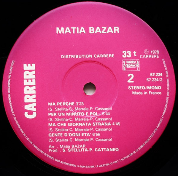 Matia Bazar -Solo Tu