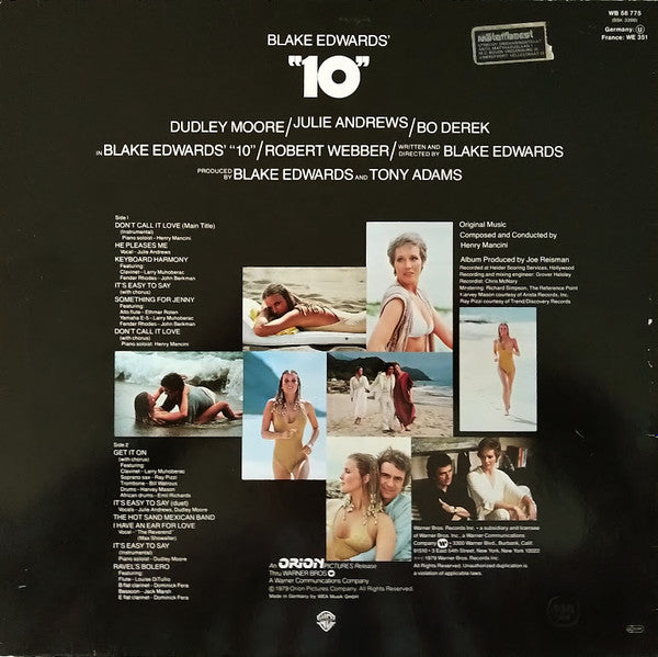 Henry Mancini - 10 - Original Motion Picture Sound Track
