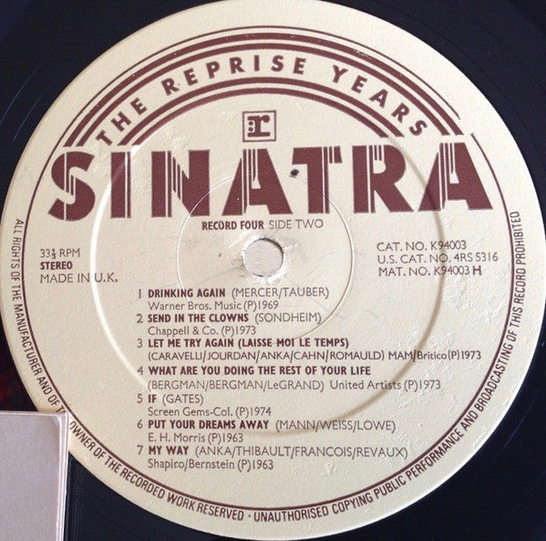 Frank Sinatra -Sinatra The Reprise Years