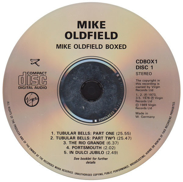 Mike Oldfield -Boxed