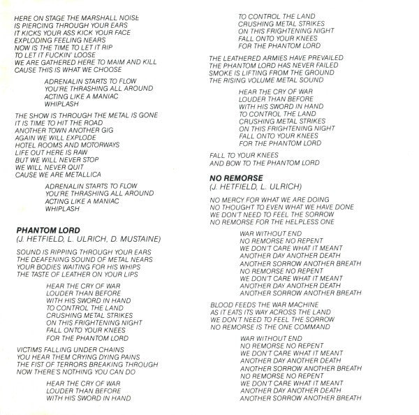 Metallica -Kill 'Em All