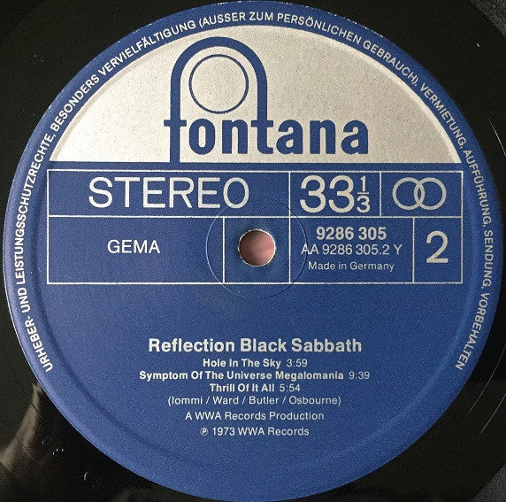 Black Sabbath -Reflection