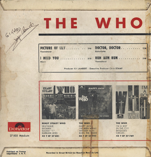 The Who -Picture Of Lily