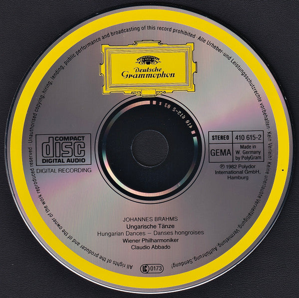 Johannes Brahms - Wiener Philharmoniker, Claudio Abbado - 21 Ungarische Tänze - Hungarian Dances - Danses Hongroises