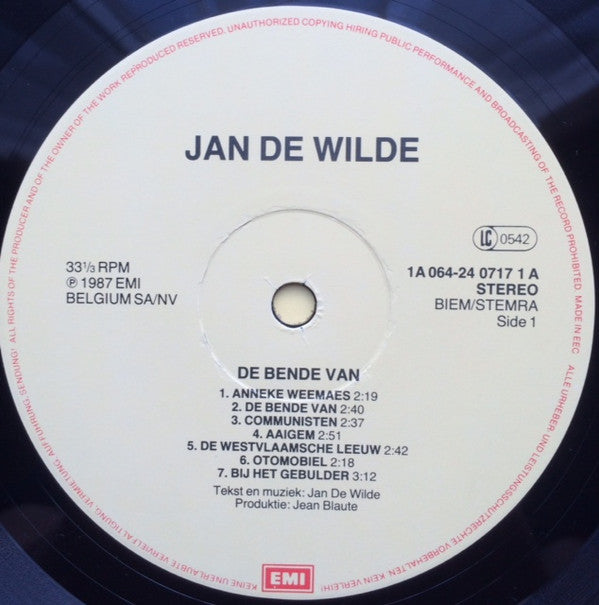 Jan De Wilde -De Bende Van Jan De Wilde