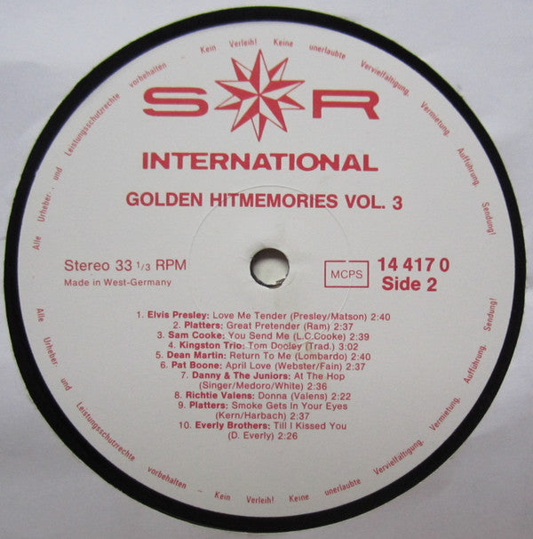 Various - Golden Hit Memories