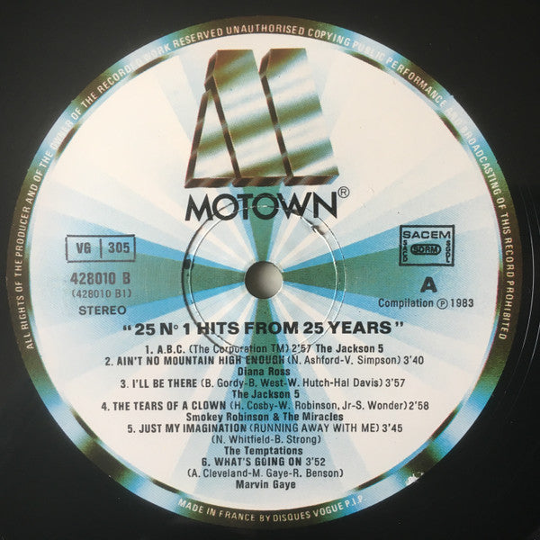 Various - 25 N°1 Hits From 25 Years