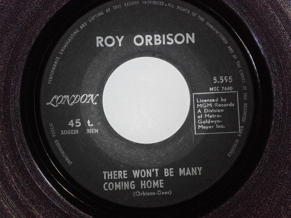 Roy Orbison -There Won't Be Many Coming Home