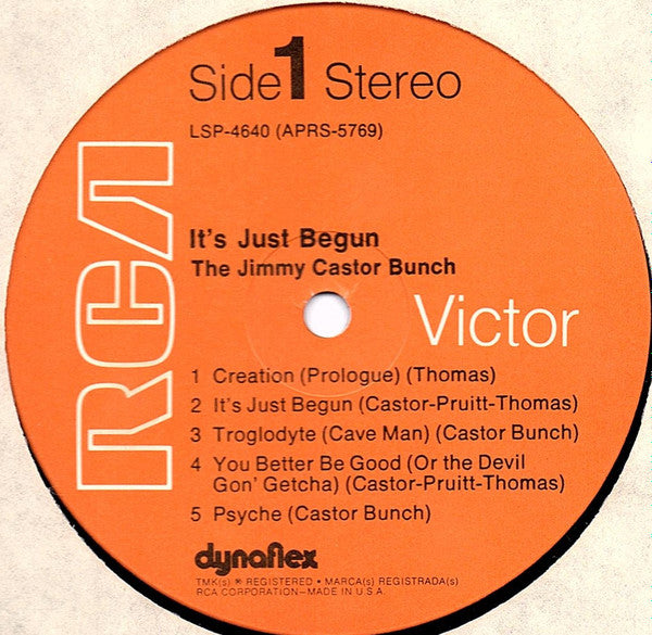 The Jimmy Castor Bunch -It's Just Begun