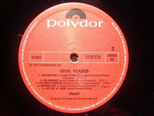 Sweet* -Level Headed