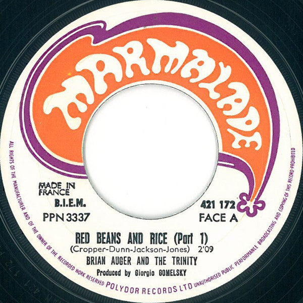 Brian Auger And The Trinity* -Red Beans And Rice