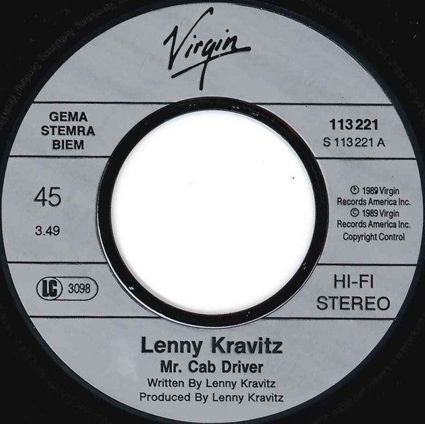 Lenny Kravitz -Mr. Cab Driver