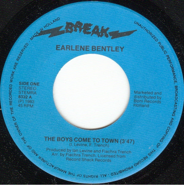 Earlene Bentley -The Boys Come To Town