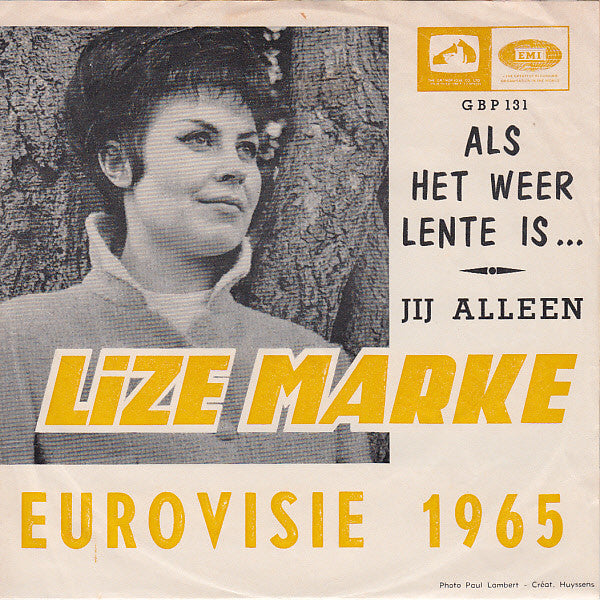 Lize Marke -Als Het Weer Lente Is... / Jij Alleen
