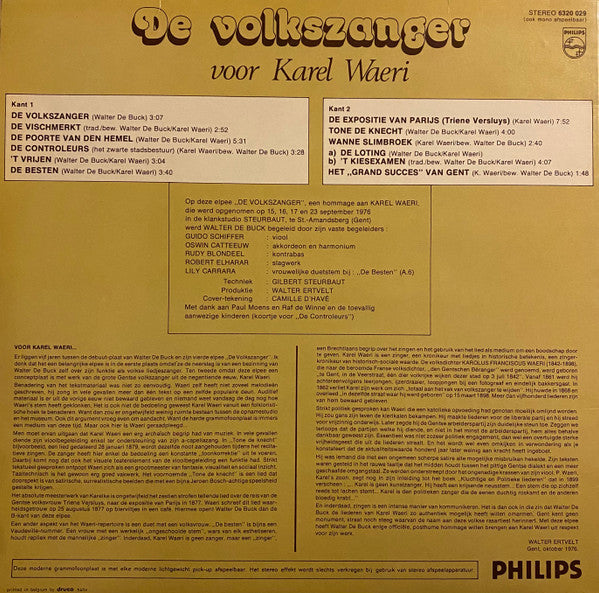 Walter De Buck - De Volkszanger Voor Karel Waeri