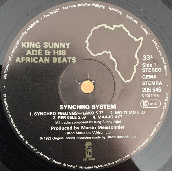 King Sunny Adé And His African Beats* -Synchro System