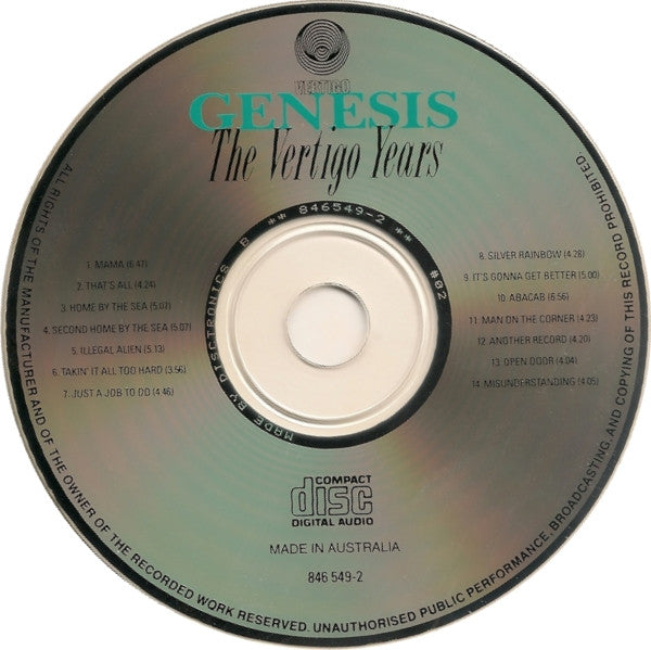 Genesis - The Vertigo Years