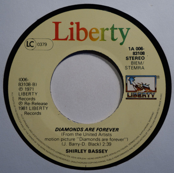 Shirley Bassey -Goldfinger / Diamonds Are Forever