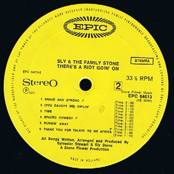 Sly & The Family Stone -There's A Riot Goin' On