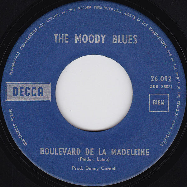 The Moody Blues -Boulevard De La Madelaine / This Is My House (But Nobody Calls)