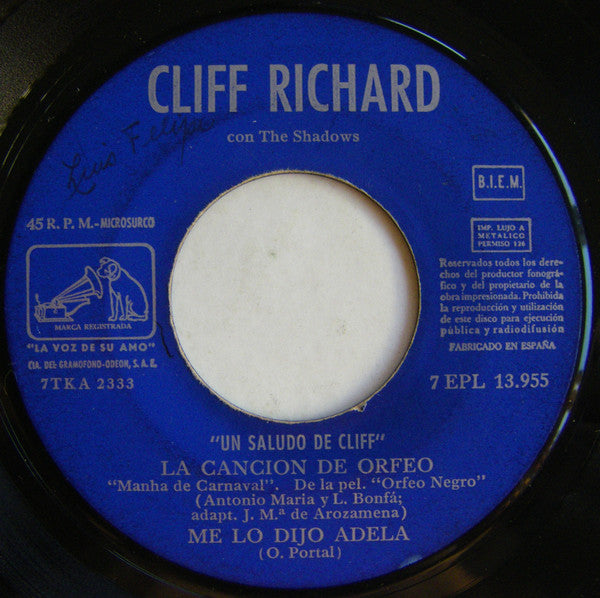 Cliff Richard Con The Shadows* - Un Saludo De Cliff