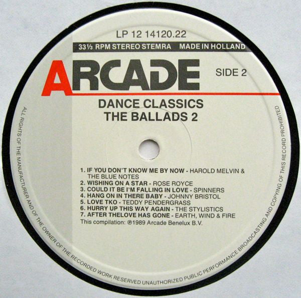 Various -Dance Classics The Ballads 2