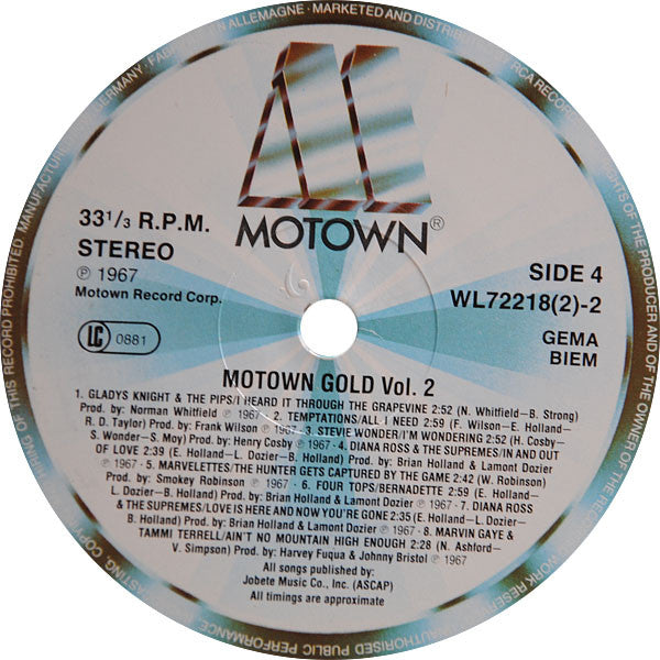 Various - Motown Gold Volume 2 1966-1967