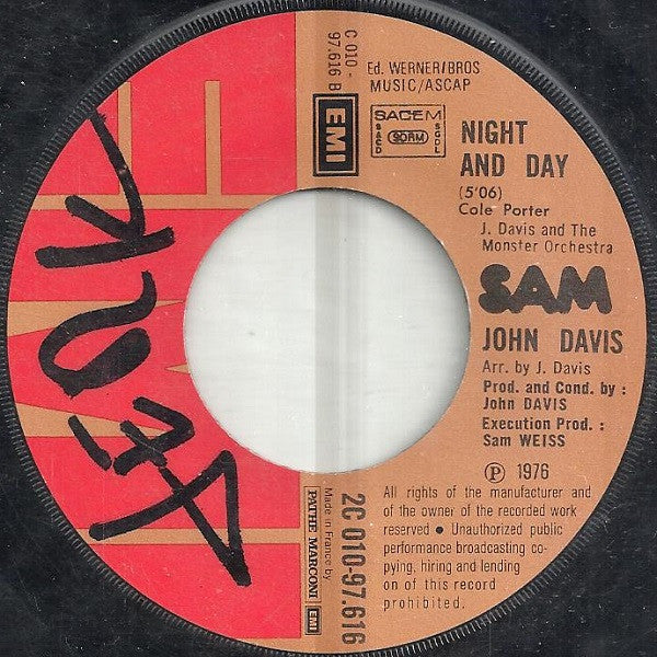 John Davis And The Monster Orchestra* -Night And Day (Spécial Disco)