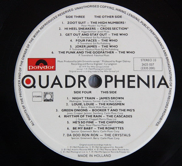Various -Quadrophenia (Music From The Soundtrack Of The Who Film)