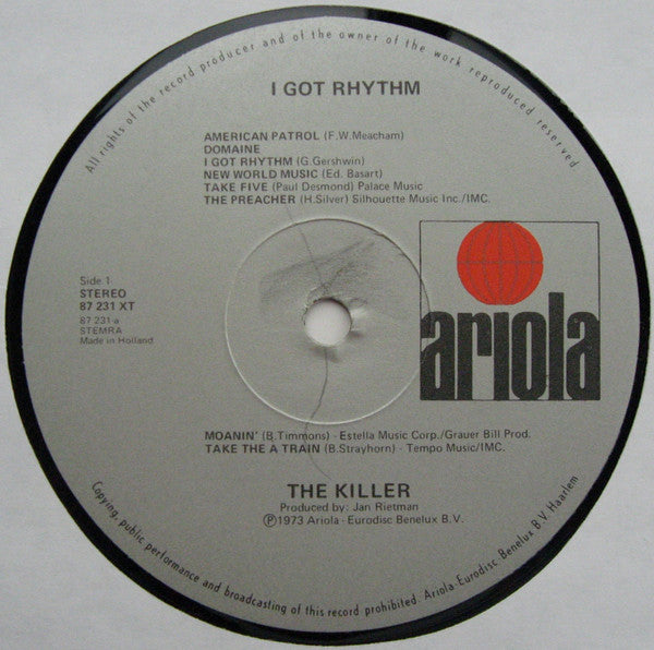 The Killer (7) And His Boogie Woogie Trio -I Got Rhythm