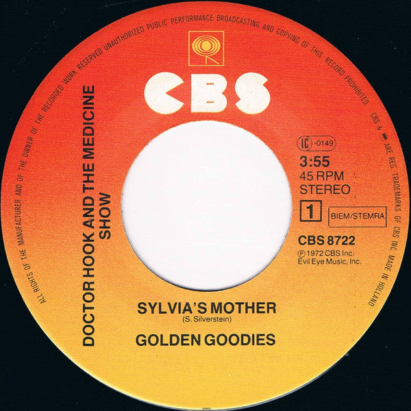 Doctor Hook And The Medicine Show* -Sylvia's Mother / Carry Me, Carrie